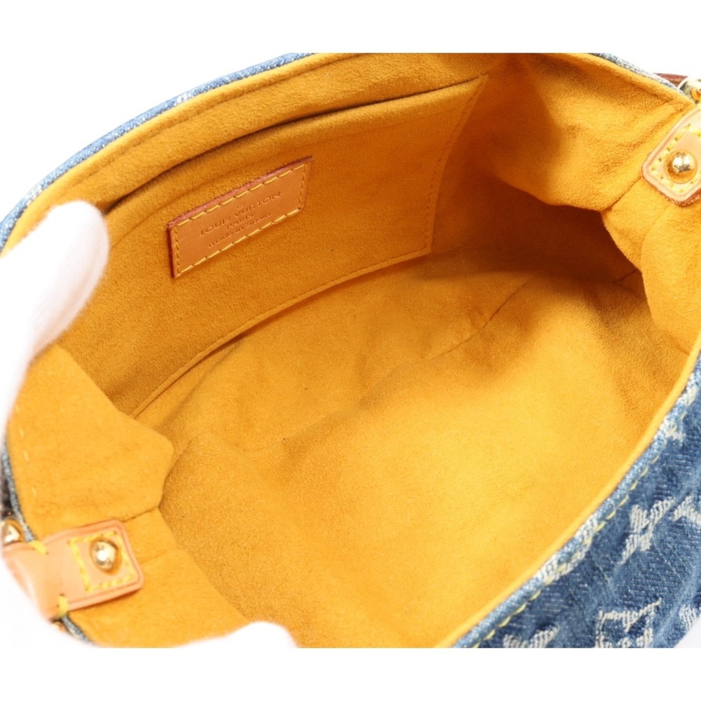 Louis Vuitton Mini Pretty Monogram Blue Shoulder Denim Bag - Picture 6 of 9